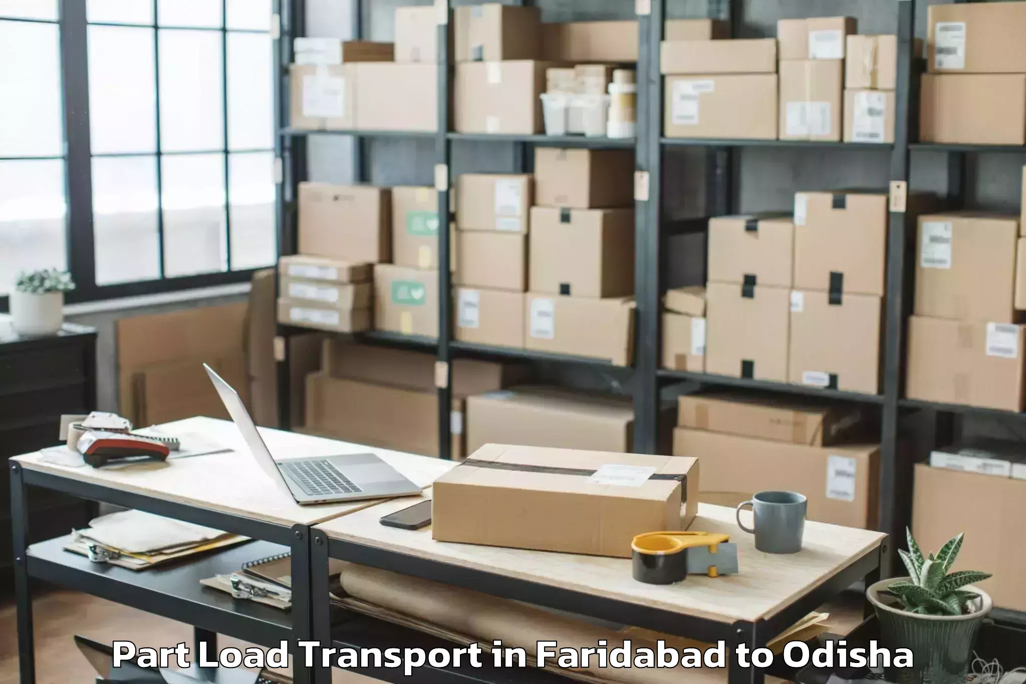 Book Your Faridabad to Pappadahandi Part Load Transport Today